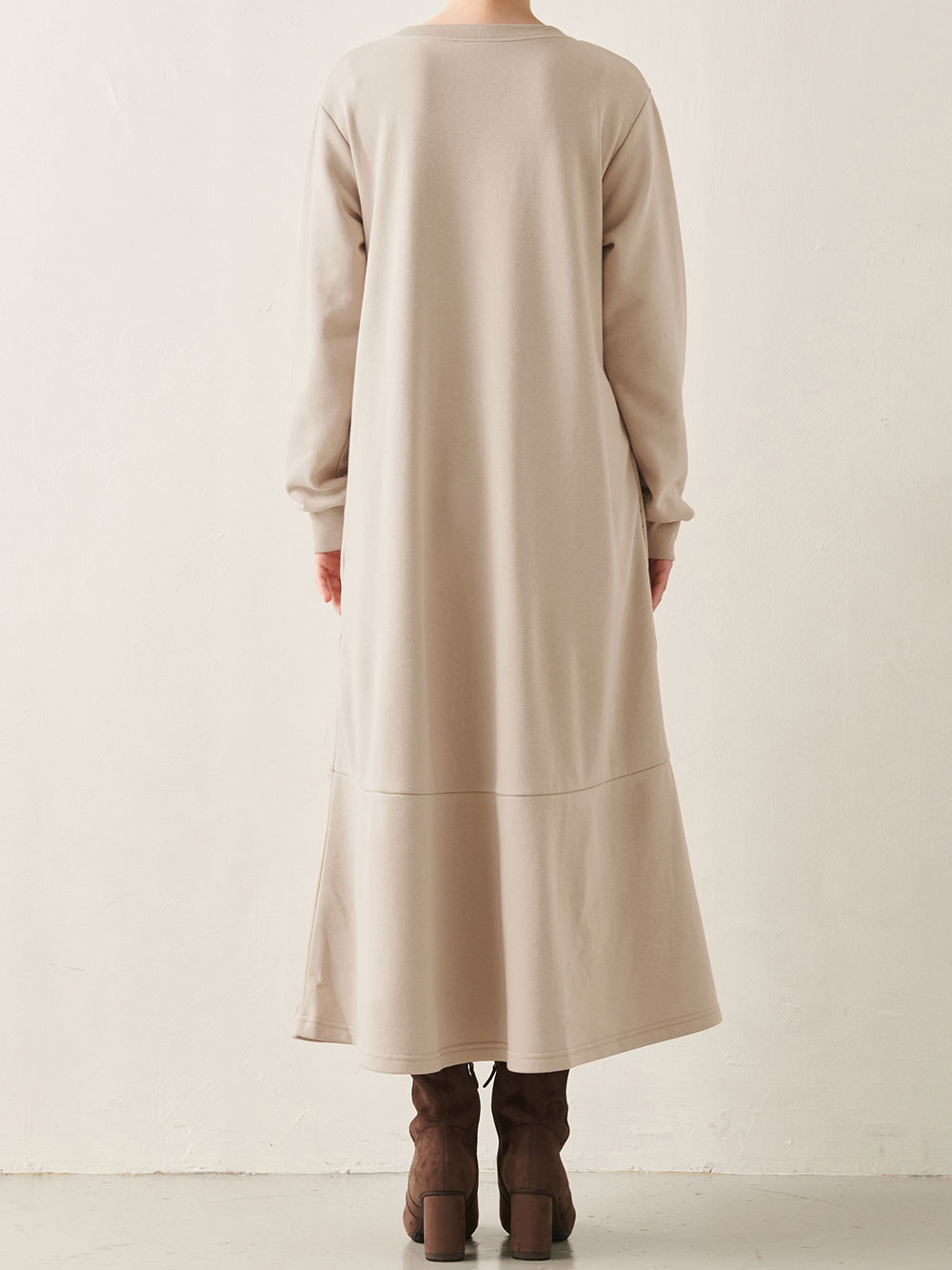 マタニティ ワンピース|裏毛起毛ティアードワンピース　　マタニティ・産後【出産後も長く使える】