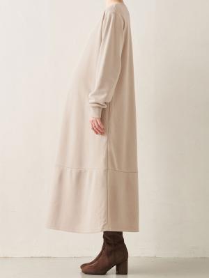 マタニティ ワンピース|裏毛起毛ティアードワンピース　　マタニティ・産後【出産後も長く使える】