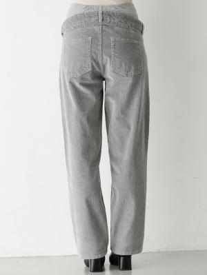 マタニティ パンツ|ストレッチコーデュロイワイドストレートパンツ マタニティ・産後【出産後も長く使える】