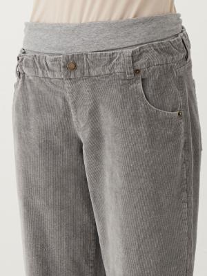 マタニティ パンツ|ストレッチコーデュロイワイドストレートパンツ マタニティ・産後【出産後も長く使える】