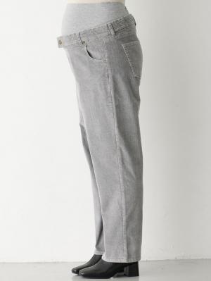 マタニティ パンツ|ストレッチコーデュロイワイドストレートパンツ マタニティ・産後【出産後も長く使える】