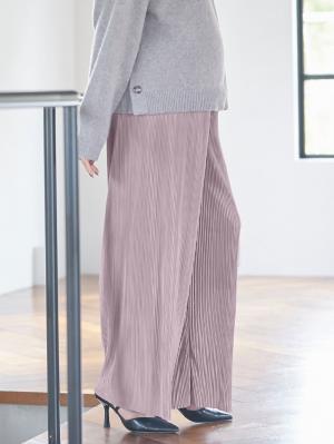 マタニティ パンツ|裾が床につかない機能付フリーカットできるプリーツパンツ マタニティ・産後【出産後も長く使える】|モーヴ