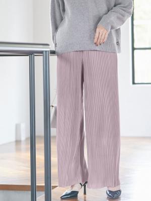 マタニティ パンツ|裾が床につかない機能付フリーカットできるプリーツパンツ マタニティ・産後【出産後も長く使える】|モーヴ