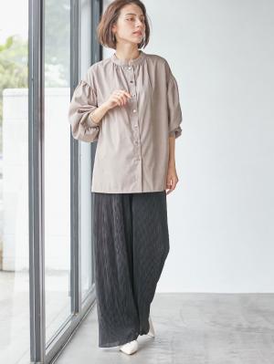 マタニティ パンツ|裾が床につかない機能付フリーカットできるプリーツパンツ マタニティ・産後【出産後も長く使える】|ブラック