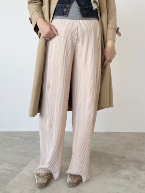 マタニティ パンツ|裾が床につかない機能付フリーカットできるプリーツパンツ マタニティ・産後【出産後も長く使える】|アイボリー