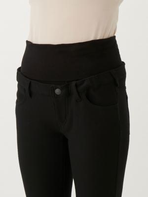 マタニティ パンツ|裏フェルトタッチ起毛スキニーパンツ　マタニティ・産後【出産後も長く使える】