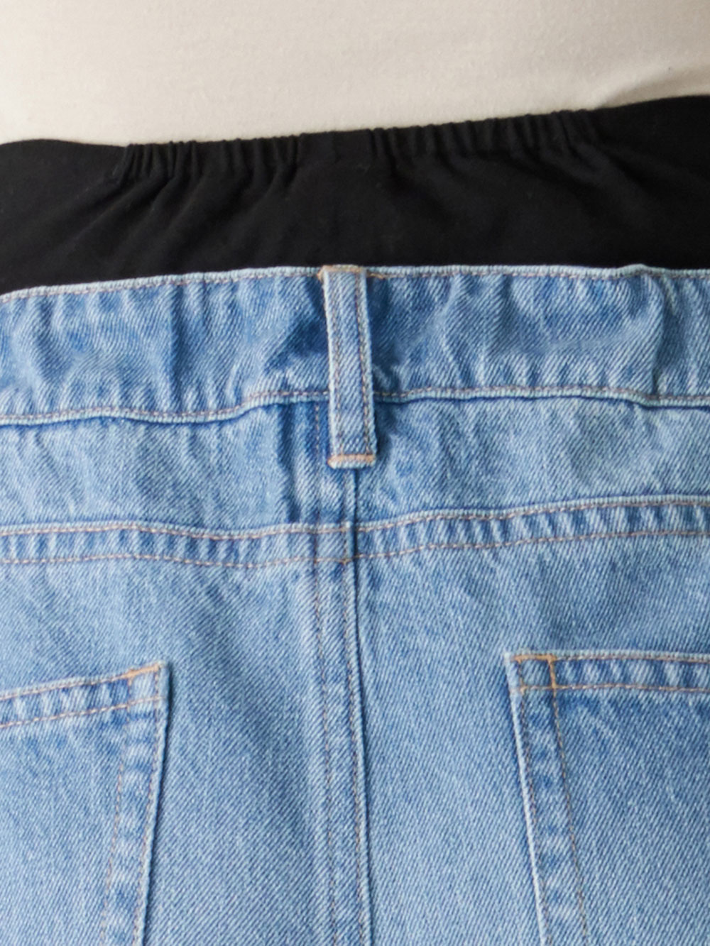 マタニティ パンツ|綿100%ワイドストレートデニム　　マタニティ・産後【出産後も長く使える】