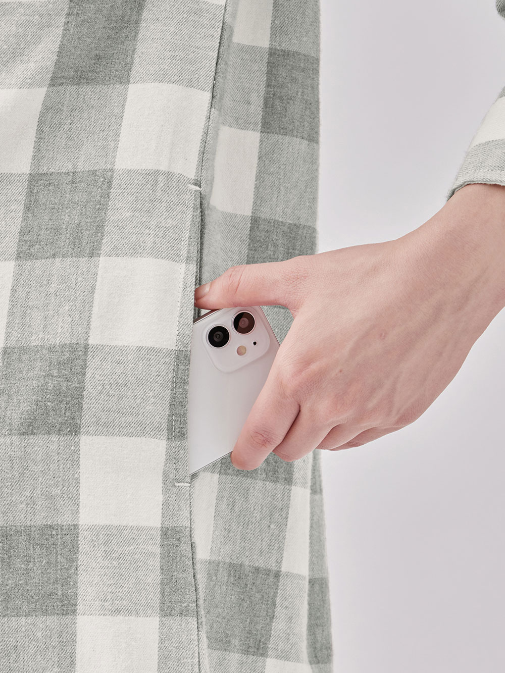 マタニティ パジャマ・ルームウェア|綿100%フランネルシャツワンピース＆産後も使えるレギンスパンツセット【出産後も長く使える】