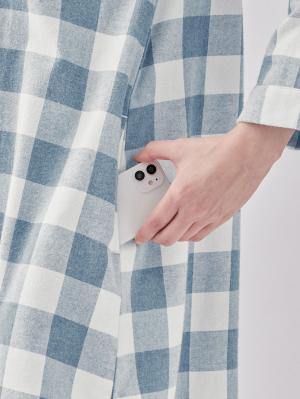 マタニティ パジャマ・ルームウェア|綿100%フランネルシャツパジャマセット【出産後も長く使える】