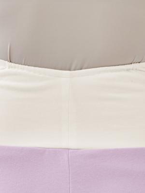 マタニティ パジャマ・ルームウェア|綿混やわらかスムース切替ギャザーパジャマ【出産後も長く使える】