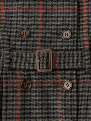 マタニティ ワンピース|チェックジャンパースカート　マタニティ・産後【出産後も長く使える】