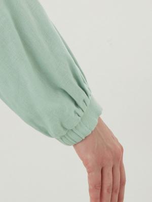 マタニティ パジャマ・ルームウェア|Ｗガーゼ長袖ウエストリボンネグリジェ　マタニティ・授乳パジャマ【出産後も長く使える】