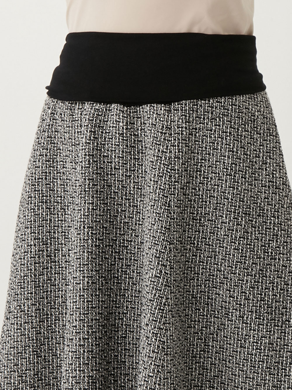 マタニティ ワンピース|ツイードトップス&フレアスカートセット　マタニティ・産後【出産後も長く使える】