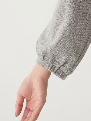 マタニティ ワンピース|裾切り替えツイードワンピース　マタニティ・産後【出産後も長く使える】