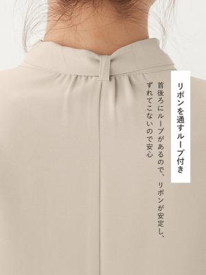 マタニティ トップス|2WAYボウタイ付きブラウス　マタニティ・産後【出産後も長く使える】