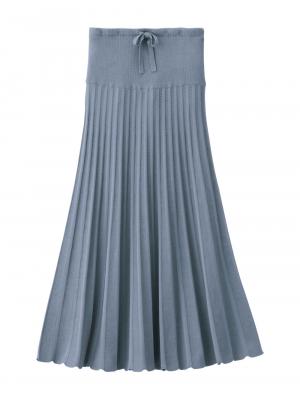 マタニティ スカート|ニットフレアスカート　マタニティ・産後【出産後も長く使える】|ブルーグレー