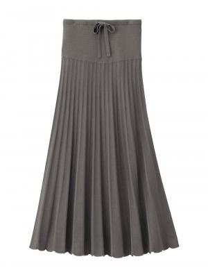 マタニティ スカート|ニットフレアスカート　マタニティ・産後【出産後も長く使える】|チャコール