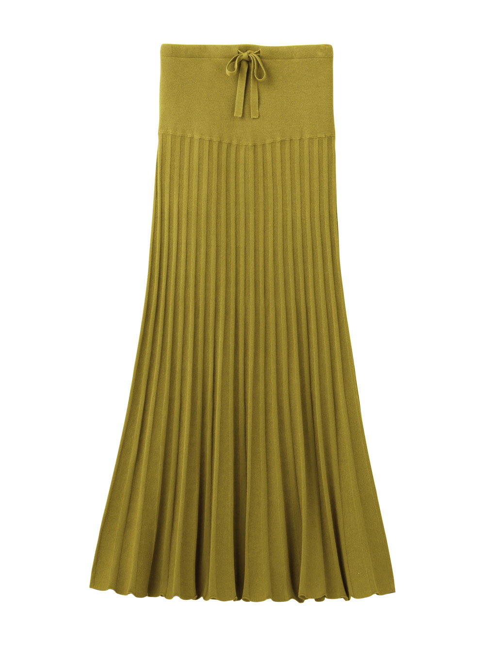 マタニティ スカート|ニットフレアスカート　マタニティ・産後【出産後も長く使える】|ペールマスタード