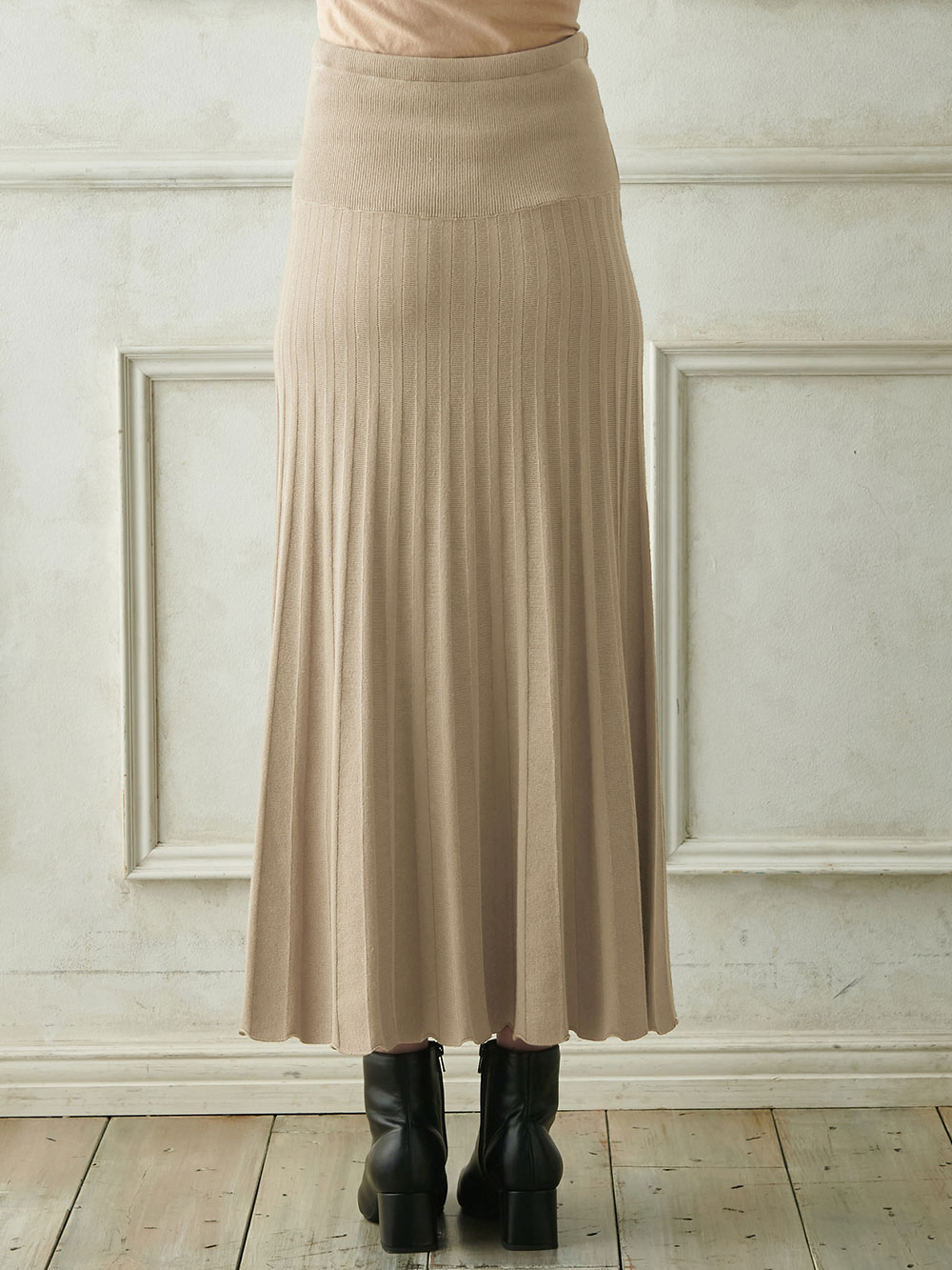 マタニティ スカート|ニットフレアスカート　マタニティ・産後【出産後も長く使える】