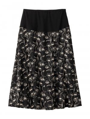 フラワープリントフレアスカート　マタニティ・産後【出産後も長く使える】 10268