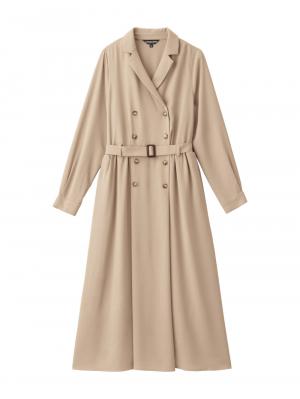 マタニティ ワンピース|トレンチワンピース　マタニティ・産後【出産後も長く使える】|ベージュ
