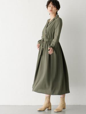 トレンチワンピース　マタニティ・産後【出産後も長く使える】10269