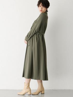 マタニティ ワンピース|トレンチワンピース　マタニティ・産後【出産後も長く使える】|カーキ