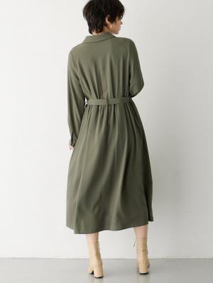 マタニティ ワンピース|トレンチワンピース　マタニティ・産後【出産後も長く使える】|カーキ