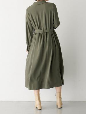 マタニティ ワンピース|トレンチワンピース　マタニティ・産後【出産後も長く使える】