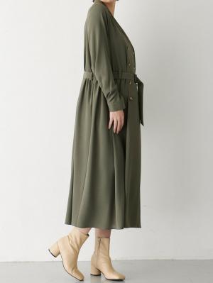 マタニティ ワンピース|トレンチワンピース　マタニティ・産後【出産後も長く使える】