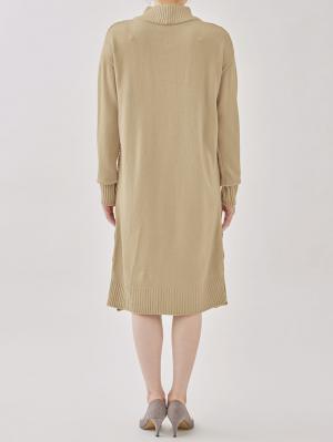 マタニティ ワンピース|ケーブルニットワンピース マタニティ・産後【出産後も長く使える】