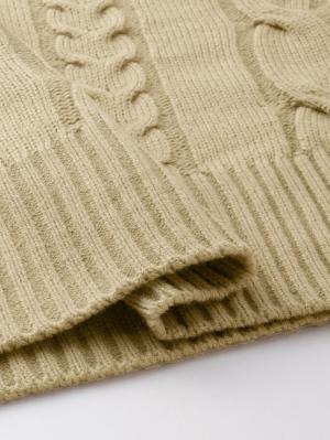 マタニティ ワンピース|ケーブルニットワンピース マタニティ・産後【出産後も長く使える】