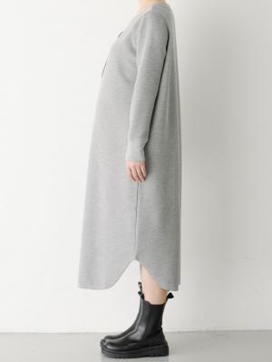 マタニティ ワンピース|ワッフルヘンリーネックワンピース　マタニティ・産後【出産後も長く使える】