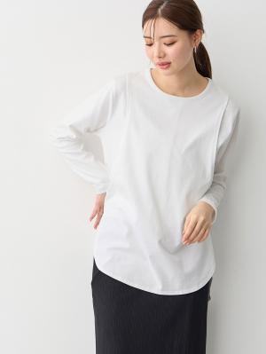 カットソーシャツテールロンＴ　マタニティ・産後【出産後も長く使える】