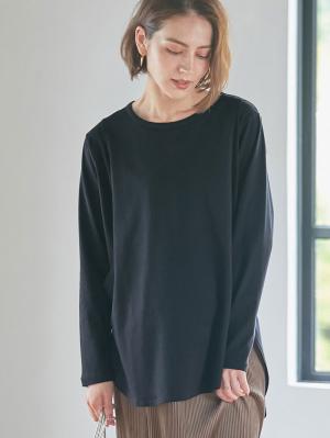 カットソーシャツテールロンＴ　マタニティ・産後【出産後も長く使える】10272