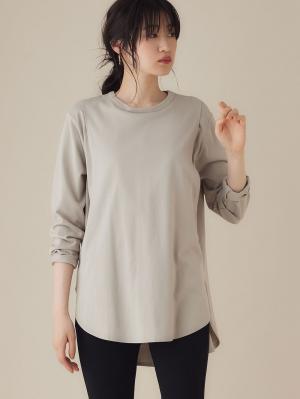 カットソーシャツテールロンＴ　マタニティ・産後【出産後も長く使える】10272