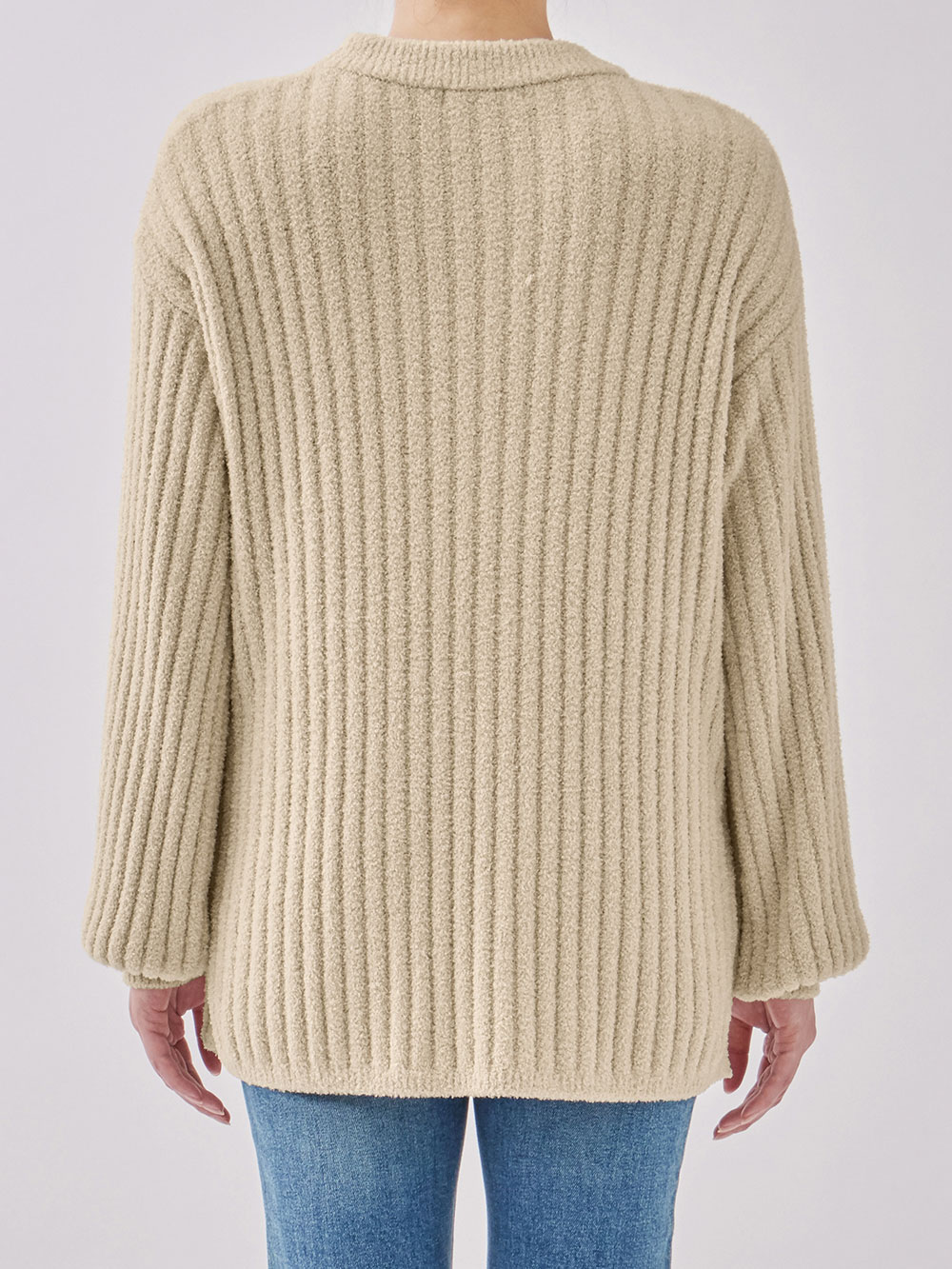 マタニティ トップス|やわらかニットサイドボタンプルオーバー　マタニティ・産後【出産後も長く使える】