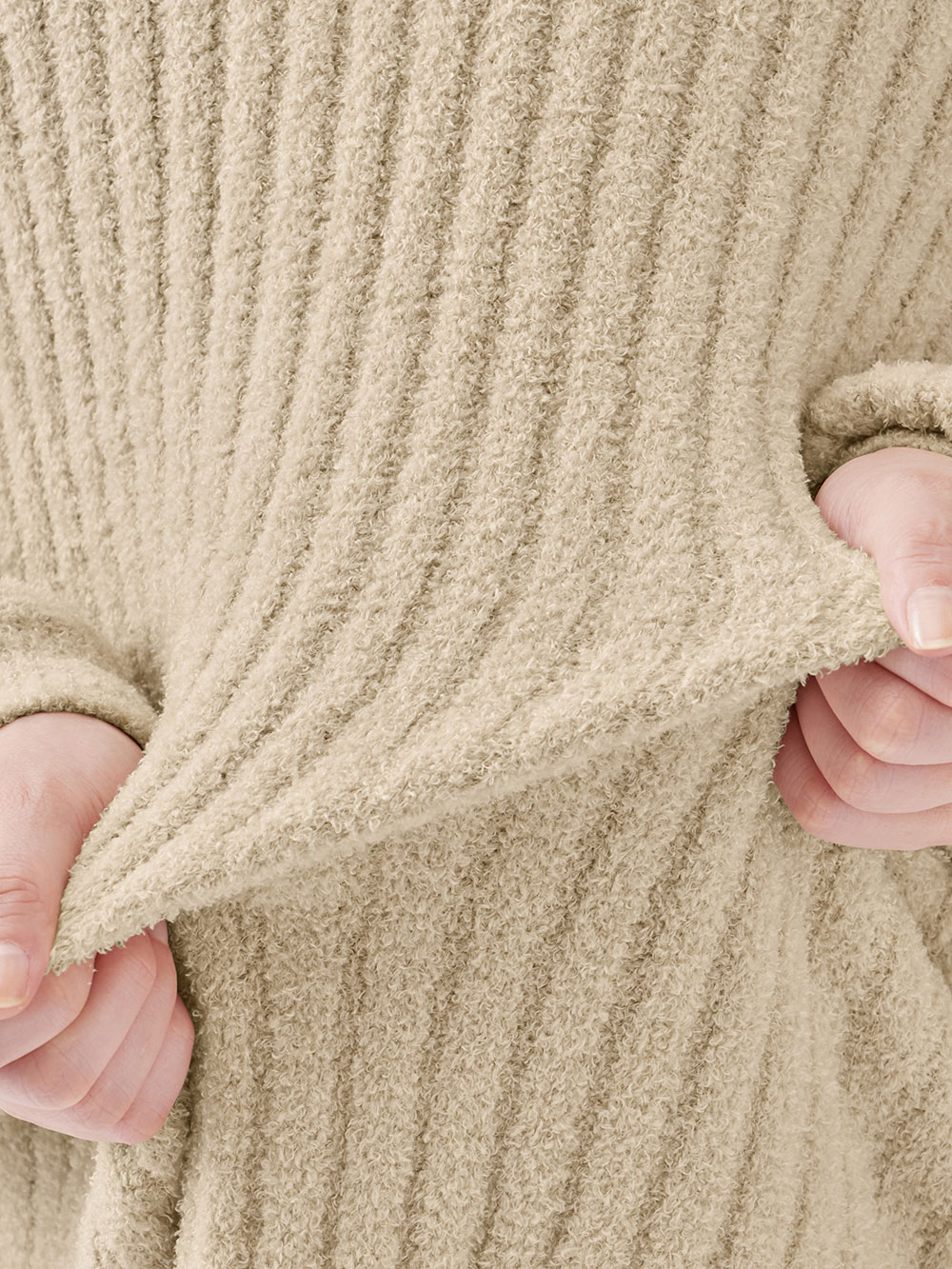 マタニティ トップス|やわらかニットサイドボタンプルオーバー　マタニティ・産後【出産後も長く使える】