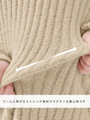 マタニティ トップス|やわらかニットサイドボタンプルオーバー　マタニティ・産後【出産後も長く使える】