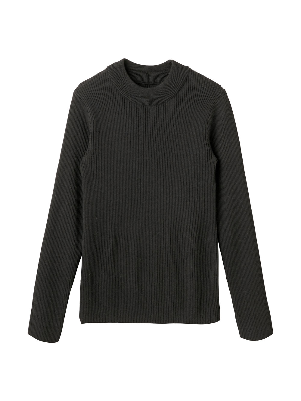 マタニティ トップス|【あったか～い。冬支度セール対象】リブニット　マタニティ・産後【出産後も長く使える】|ブラック