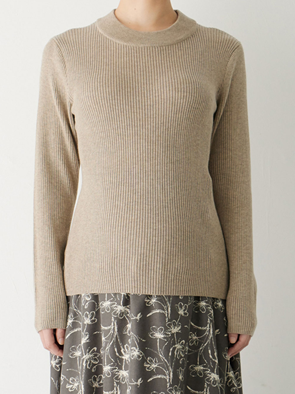 マタニティ トップス|【あったか～い。冬支度セール対象】リブニット　マタニティ・産後【出産後も長く使える】