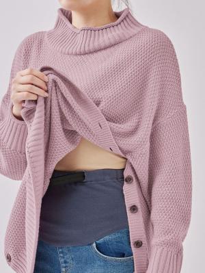 マタニティ トップス|Rosemadame（ローズマダム）ニットチュニック　マタニティ・産後授乳服【出産後も長く使える】