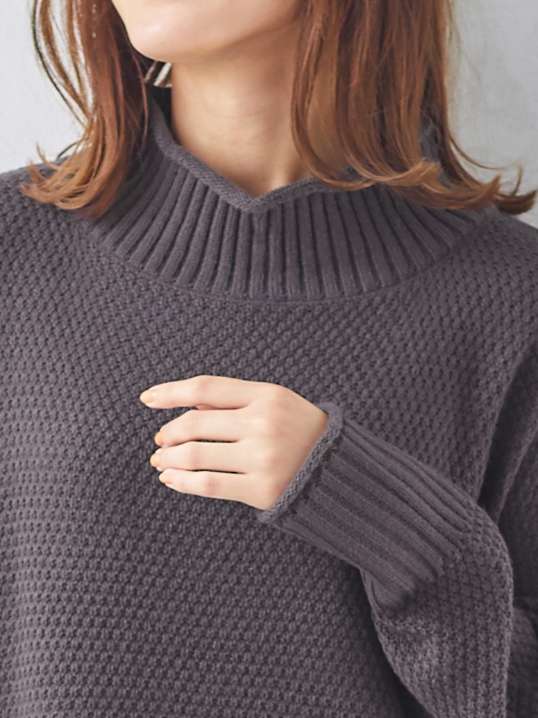 マタニティ トップス|Rosemadame（ローズマダム）ニットチュニック　マタニティ・産後授乳服【出産後も長く使える】