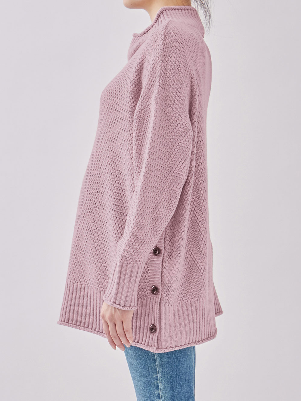 マタニティ トップス|Rosemadame（ローズマダム）ニットチュニック　マタニティ・産後授乳服【出産後も長く使える】