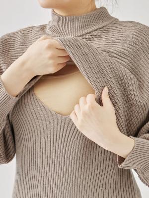 マタニティ ワンピース|Rosemadame（ローズマダム）ニットワンピース　マタニティ・産後授乳服【出産後も長く使える】