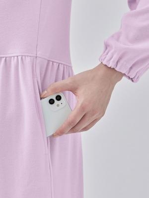 マタニティ パジャマ・ルームウェア|綿混やわらかスムース前開きワンピース×産後も使えるレギンスパジャマ【出産後も長く使える】