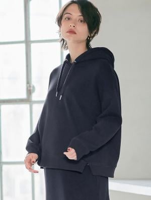 マタニティ トップス|【極暖】裏シャギーあったかパーカー【出産後も長く使える】|ネイビー