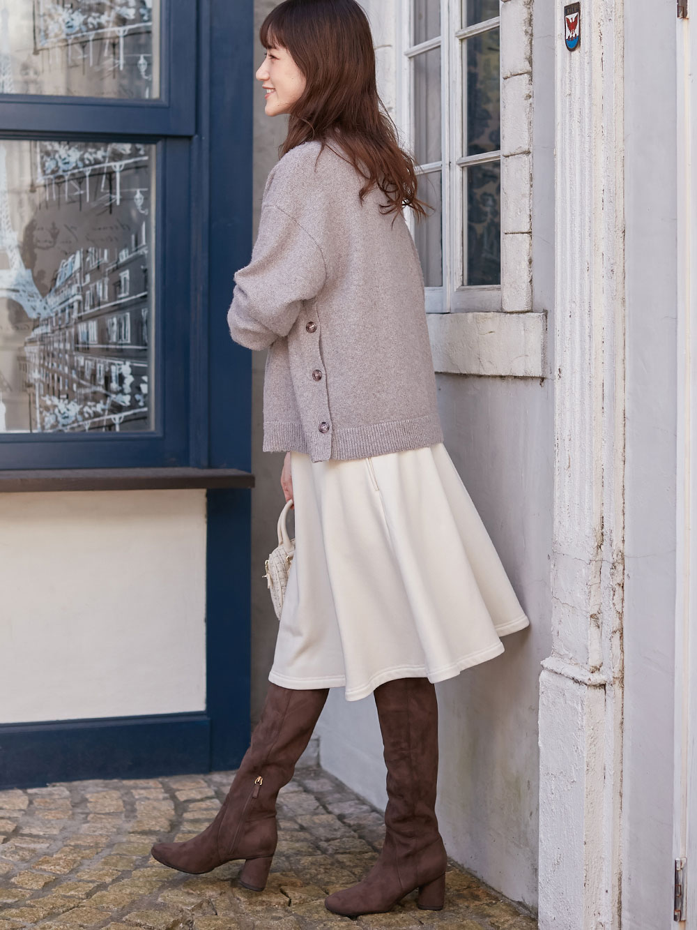 美品　familiarファミリア　カーディガン　女の子　100 ファミリア美品カーディガン グレー familiar - ファミリア