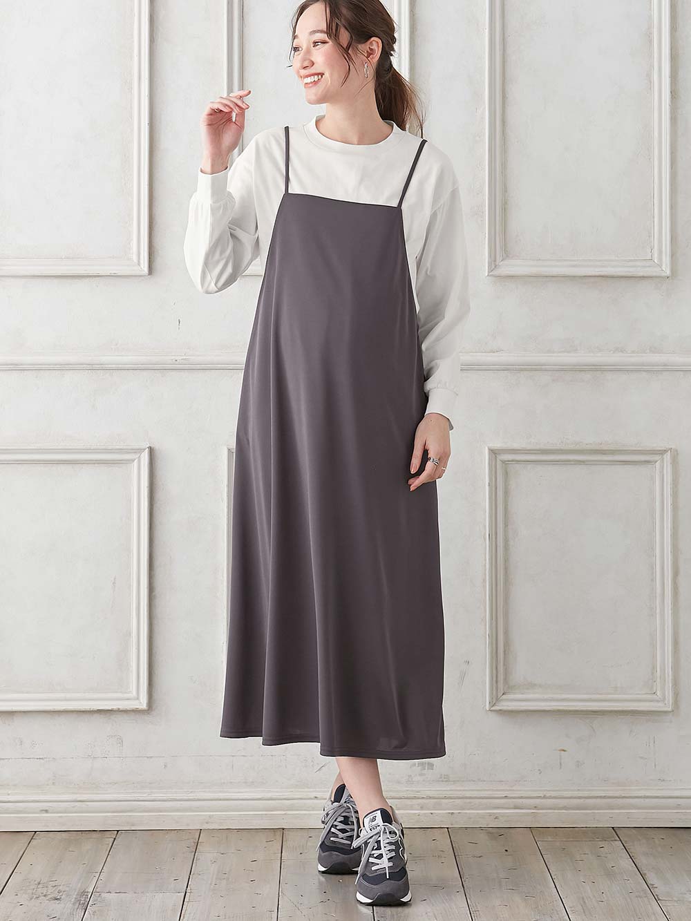Rosemadame（ローズマダム） カットソーキャミワンピ&トップスセット マタニティ・産後授乳服【出産後も長く使える】 | マタニティ ワンピース(品番：10291)  ｜マタニティウェア・授乳服通販｜ エンジェリーベ 公式