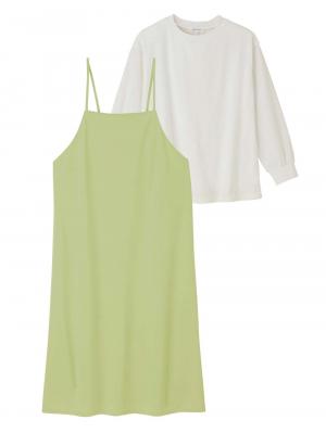 マタニティ ワンピース|Rosemadame（ローズマダム）　カットソーキャミワンピ&トップスセット　マタニティ・産後授乳服【出産後も長く使える】|ライトグリーン